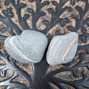 Heart Diamond Banded Stones Maine East Coast Beach Rocks Raw Mineral Specimens